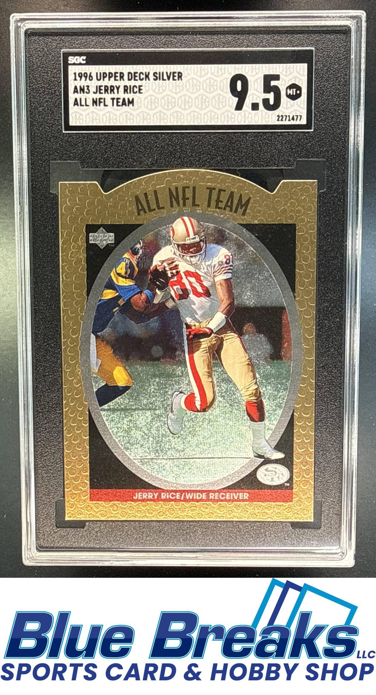 1996 Upper Deck Silver Collection Jerry Rice #AN3 All NFL Team SGC 9.5 San Francisco 49ers