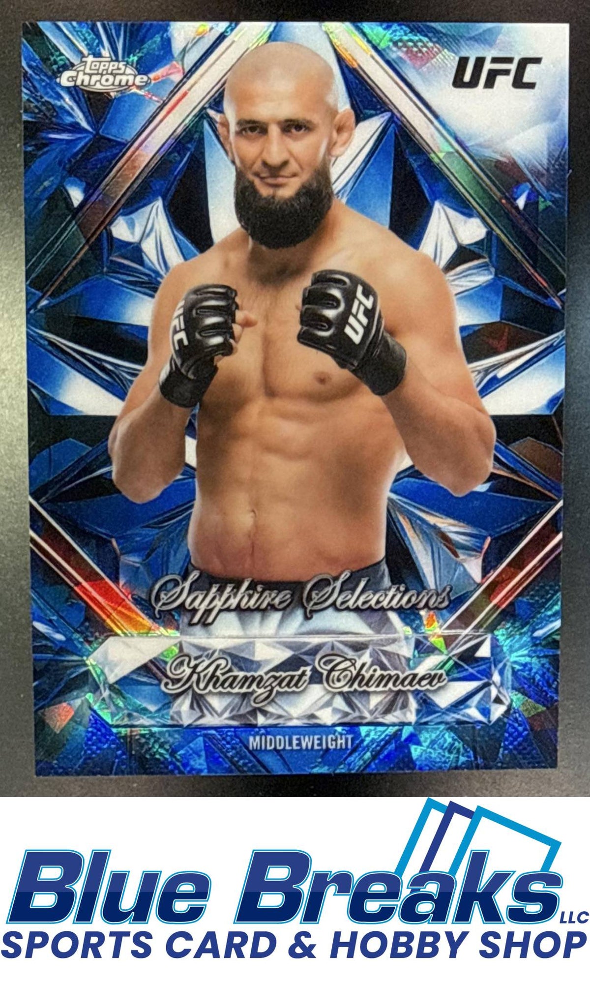 2026 Topps Chrome Sapphire UFC Selections Khamzat Chimaev SS-2