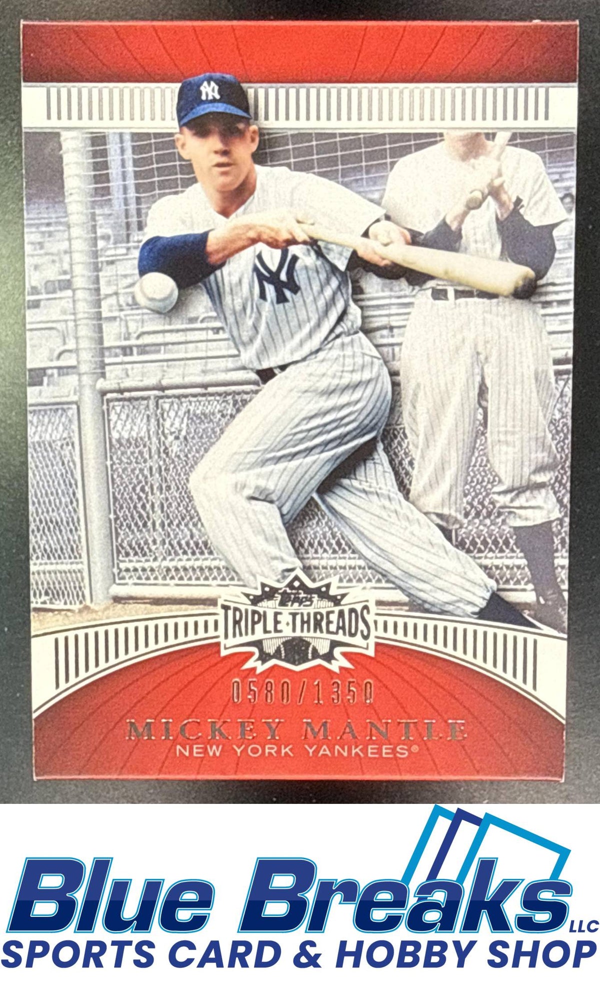 2010 Topps Triple Threads Mickey Mantle 0580/1350 #65 New York Yankees