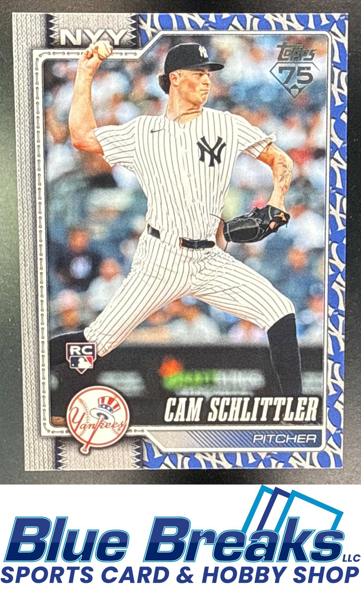 2026 Topps Series 1 Cam Schlittler #111 Team Color Border Variation New York Yankees