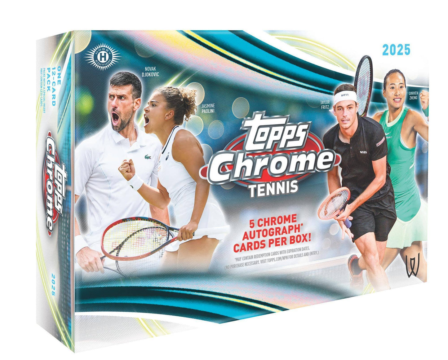 2025 Topps Chrome Tennis Breakers Delight 12-Box Case (Presell)