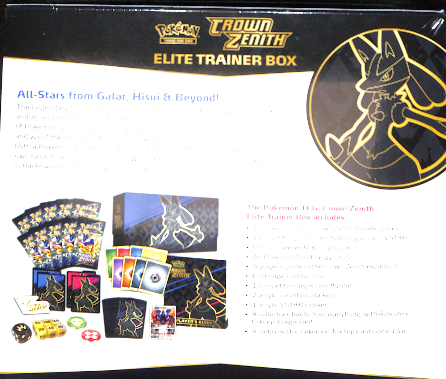 Crown Zenith Elite Trainer Box - Crown Zenith - Pokemon - Sealed Wax