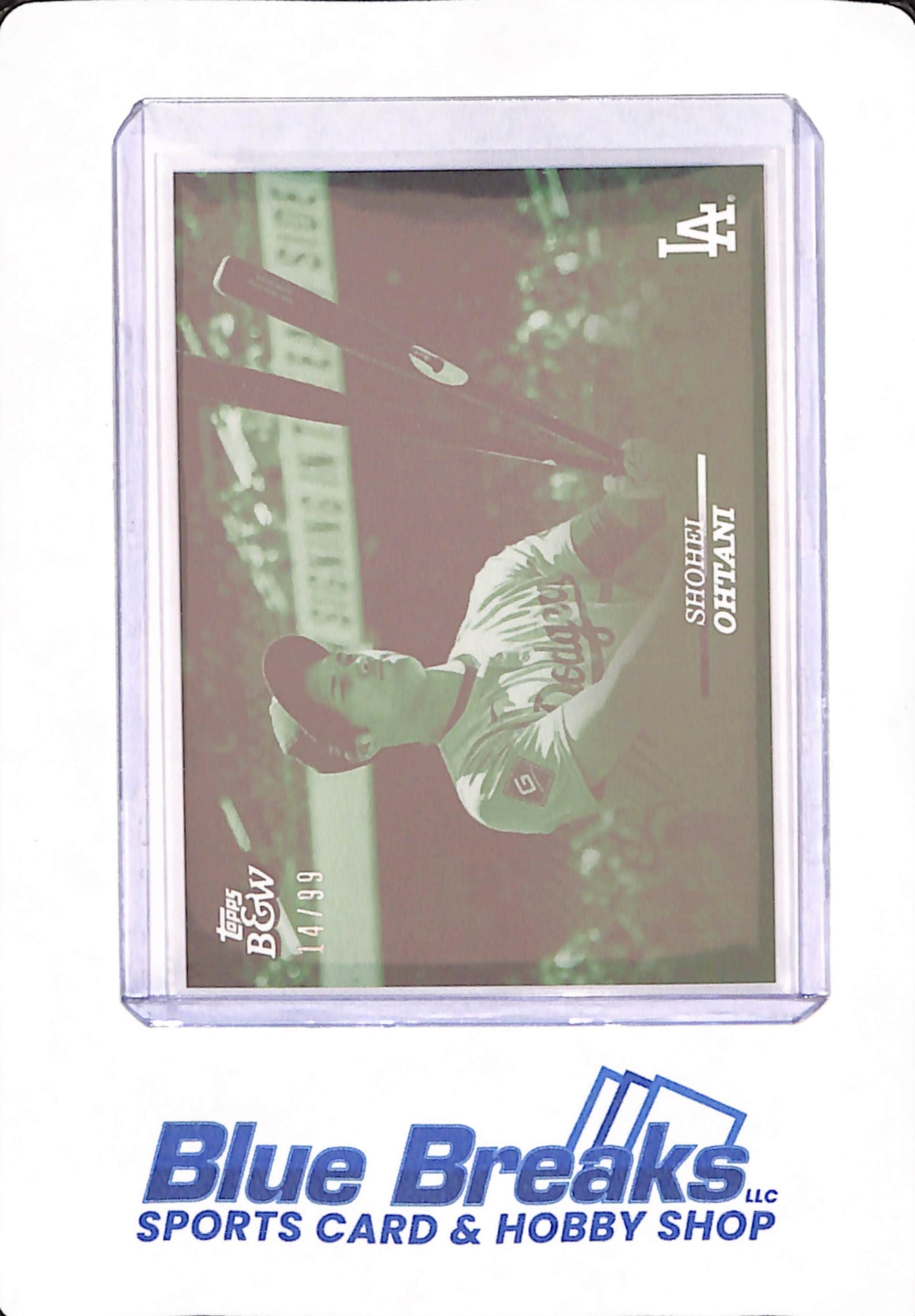 2024 Topps Black & White Baseball - Shohei Ohtani Green 14/99 - Los Angeles Dodgers #1