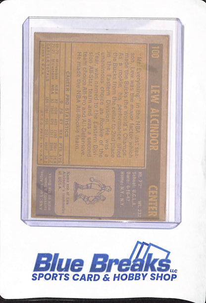1971 Topps - Lew Alcindor - Milwaukee Bucks - Basketball - # 100