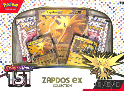 151: Zapdos ex Collection - SV: Scarlet & Violet 151 - Pokemon - Sealed Wax