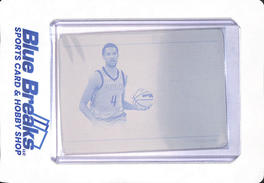2021 - 22 Flawless - Evan Mobley - Basketball - Cleveland Cavaliers - Cyan Printing Plate - 1/1 - # 23