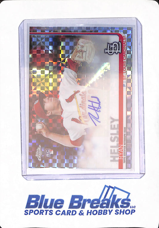 2019 Topps Chrome - Ryan Helsley - St Louis Cardinals - Baseball - Rookie - Autographed - 84/125 - X-Fractor