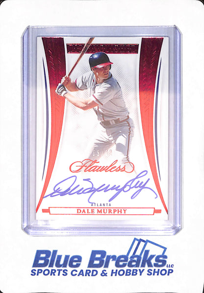 2023 Panini Flawless - Dale Murphy - Baseball - Atlanta Braves - Red - Autographed - 9/20