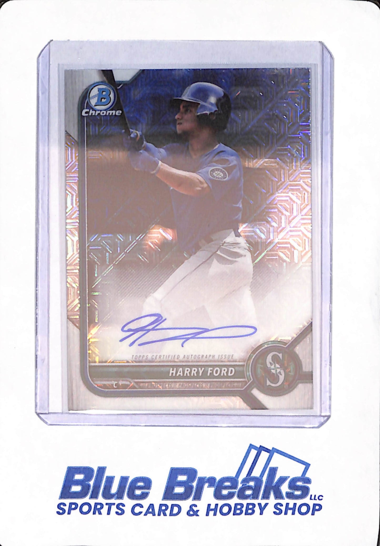 2022 Bowman Chrome - Harry Ford - Baseball - Seattle Mariners - Mega Box - Autographed
