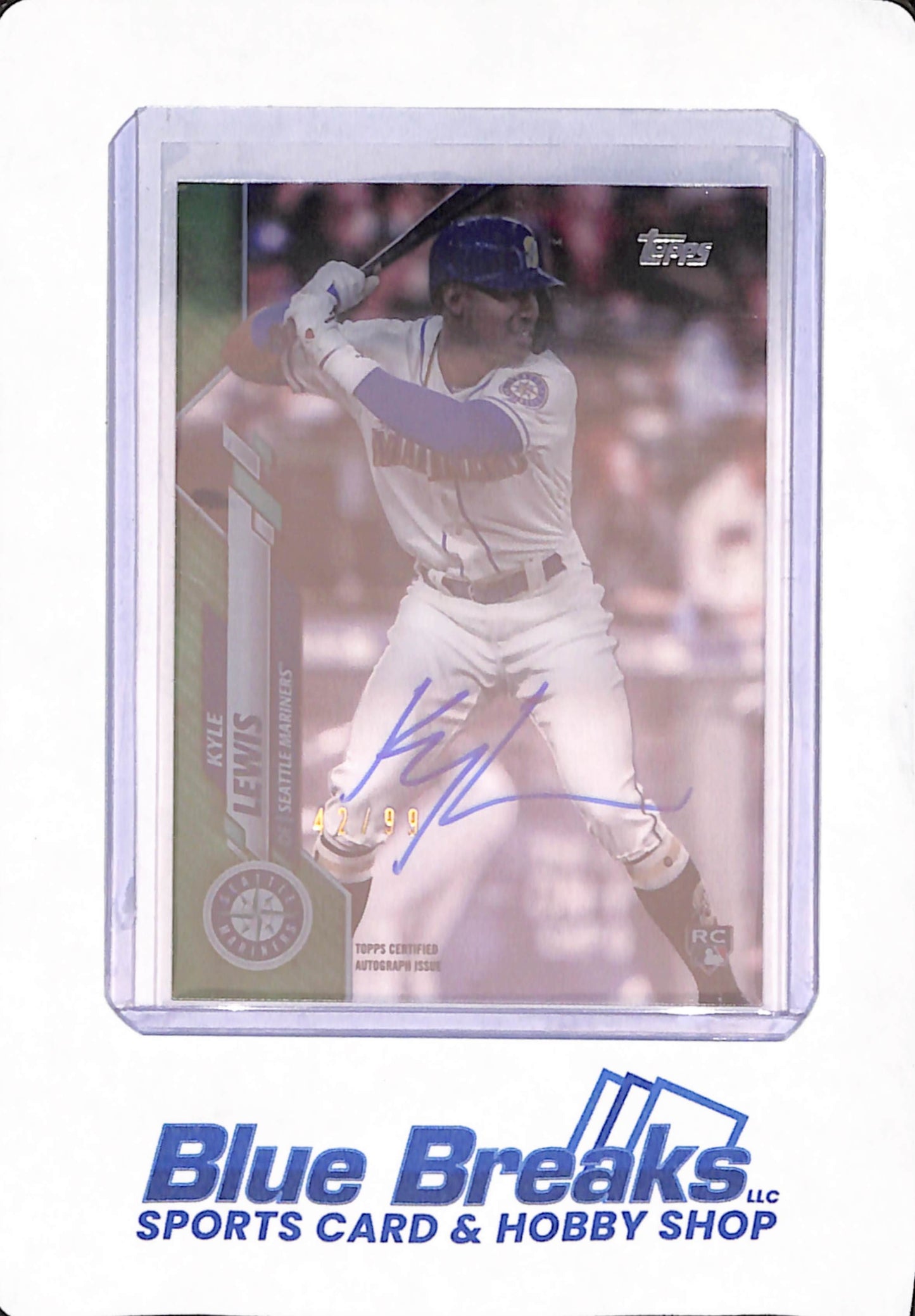 2020 Topps - Kyle Lewis - Baseball - Seattle Mariners - Clearly Authentic - 42/99