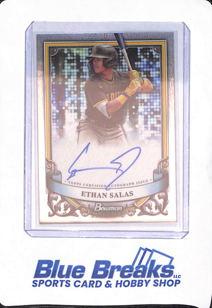 2024 Bowman Sterling - Ethan Salas - Baseball - San Diego Padres - # PA-ES - Autographed