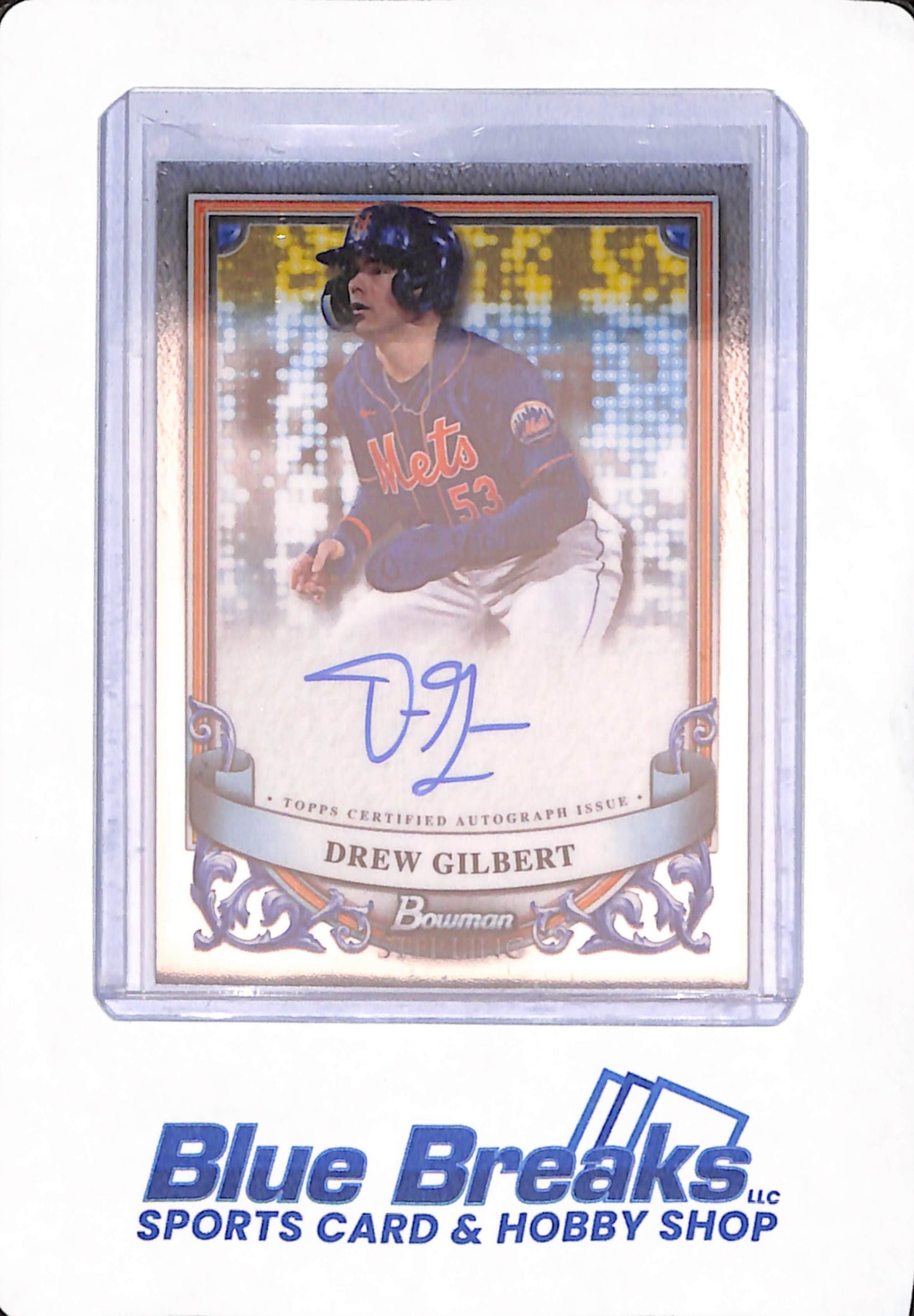2024 Bowman Sterling - Drew Gilbert - Baseball - New York Mets - # PA-DG - Autographed