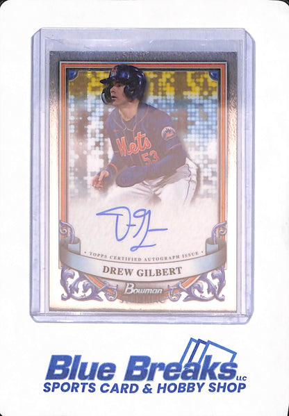 2024 Bowman Sterling - Drew Gilbert - Baseball - New York Mets - # PA-DG - Autographed