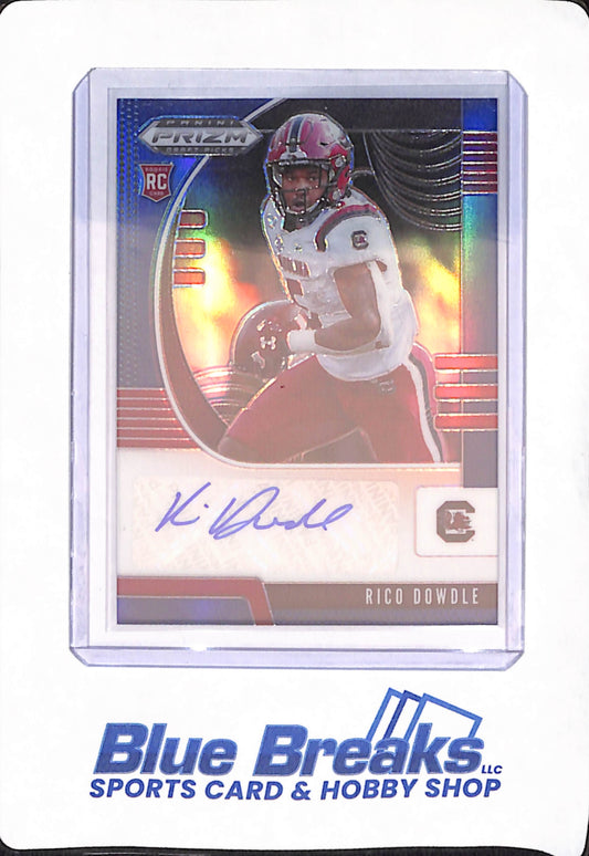 2020 Panini - Prizm Draft Picks - Rico Dowdle - Carolina - Football - Rookie - Autographed