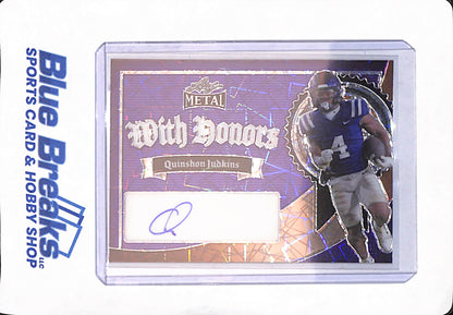 2024 Leaf Metal - Quinshon Judkins - With Honors - Football - Purple - 2/4 - Autographed
