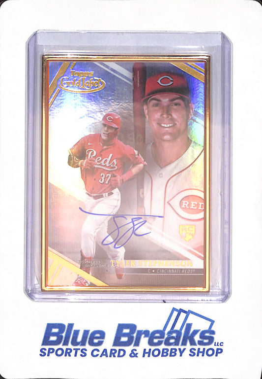 2021 Topps Gold Label - Tyler Stephenson - Cincinnati Reds - Baseball - Rookie - Gold Frame - # FA-TS
