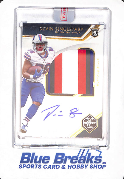 2019 Panini - Limited - Devin Singletary - Buffalo Bills - Football - Relic - Rookie - # 177 - 75/199