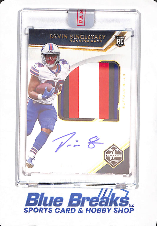 2019 Panini - Limited - Devin Singletary - Buffalo Bills - Football - Relic - Rookie - # 177 - 75/199