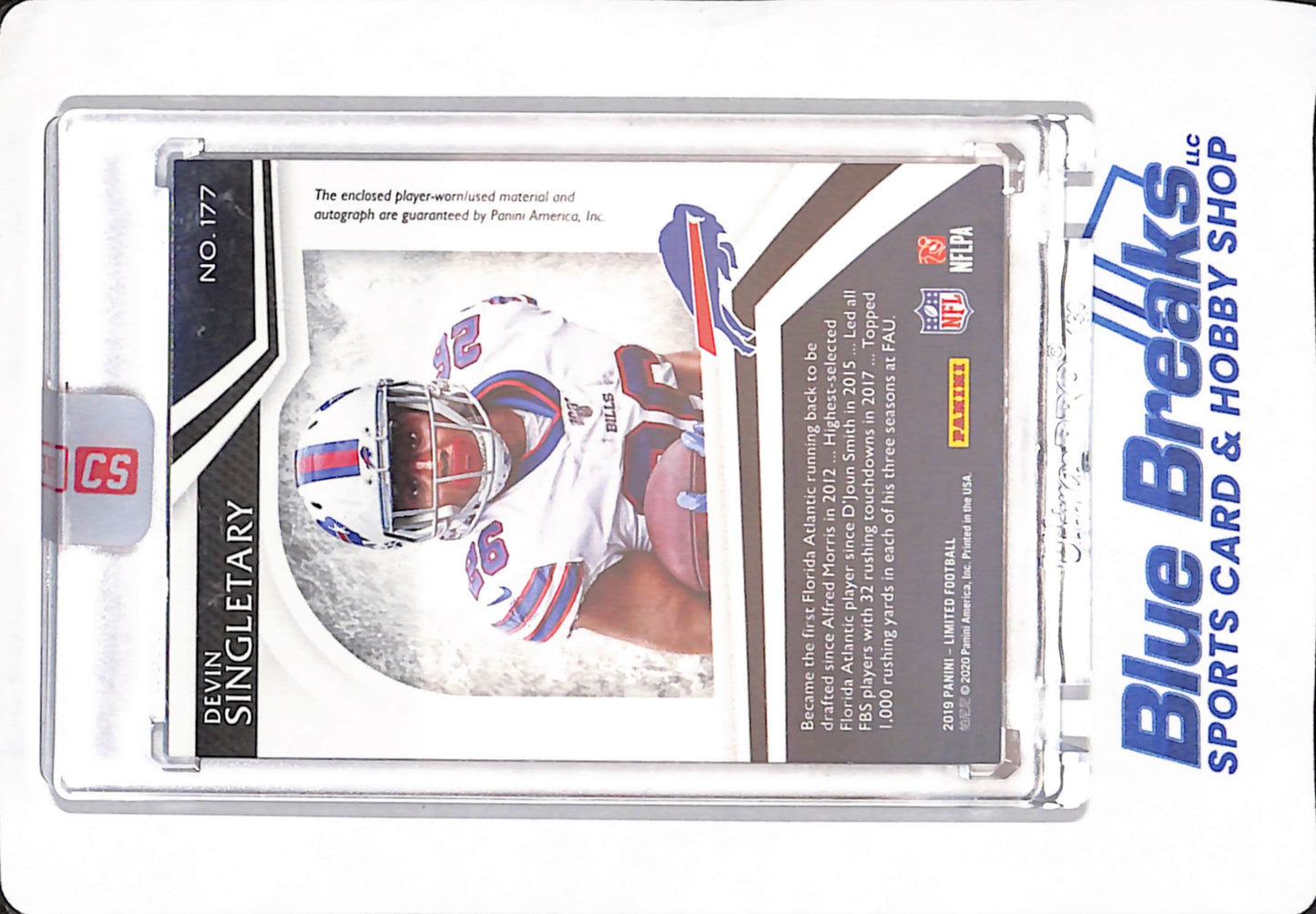 2019 Panini - Limited - Devin Singletary - Buffalo Bills - Football - Relic - Rookie - # 177 - 75/199