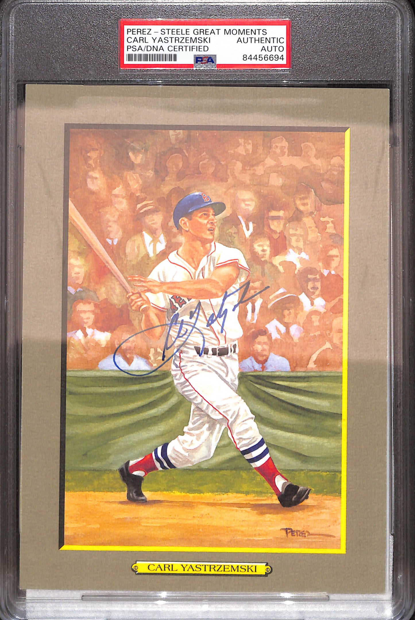 Perez-Steele Great Moments - Carl Yastrzemski - PSA/DNA Certified - Authentic Auto - 2231/5000 - Boston Red Sox - Baseball - #72