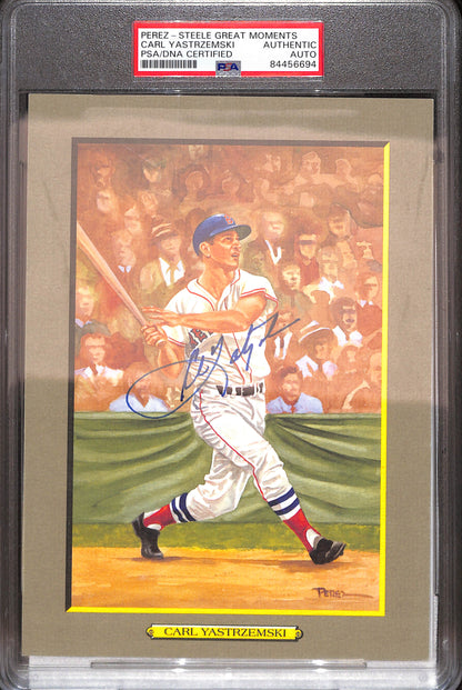 Perez-Steele Great Moments - Carl Yastrzemski - PSA/DNA Certified - Authentic Auto - 2231/5000 - Boston Red Sox - Baseball - #72