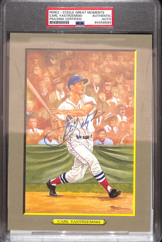 Perez-Steele Great Moments - Carl Yastrzemski - PSA/DNA Certified - Authentic Auto - 2231/5000 - Boston Red Sox - Baseball - #72