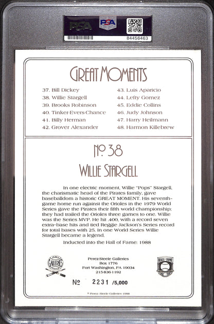 Perez-Steele Great Moments - Willie Stargell - PSA/DNA Certified - Authentic Auto - 2231/5000 - Boston Red Sox - Baseball - #38