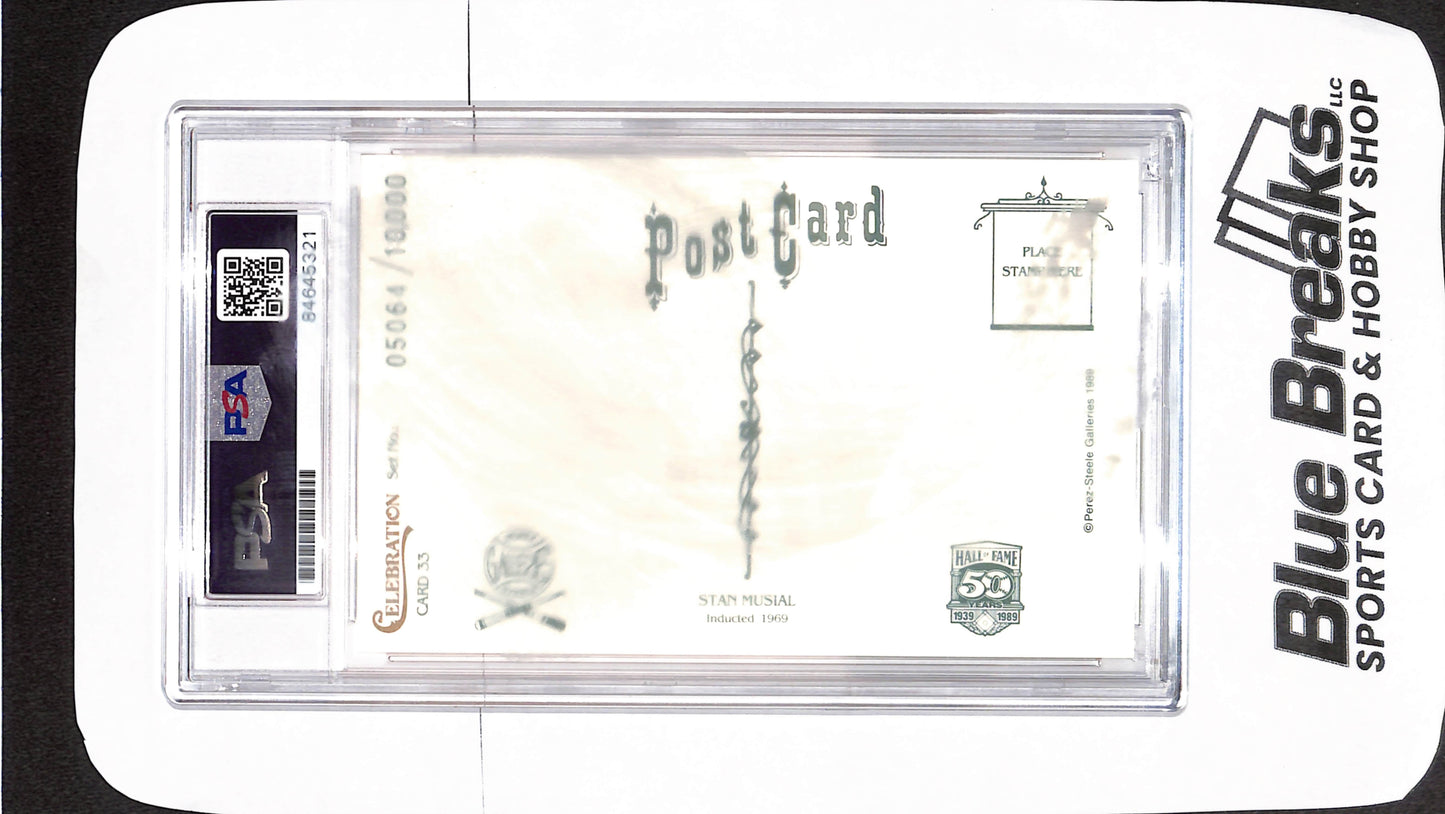 Perez-Steele HOF - Stan Musial - PSA/DNA Certified - Auto Grade 10 - 05064/10000 - St Louis Cardinals - Baseball - #33