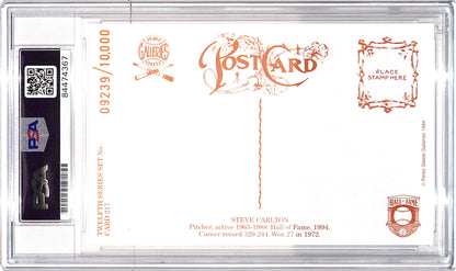 Perez-Steele HOF - Steve Carlton - PSA/DNA Certified - Auto Grade - Gem Mint 10 - Philadelphia Phillies - Baseball - 09239/10000 - #217