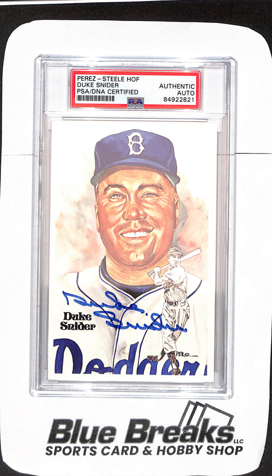 Perez-Steele HOF - Duke Snider - PSA/DNA Certified  Authentic Auto - Brooklyn Dodgers - Baseball - 06688/10000 - #172
