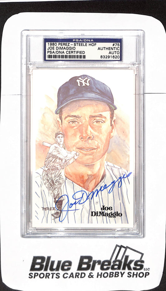 1980 Perez-Steele HOF - Joe DiMaggio - PSA/DNA Certified  Authentic Auto - New York Yankees - Baseball - 09418/10000 - #75