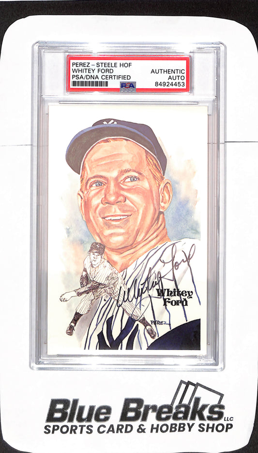 Perez-Steele HOF - Whitey Ford - PSA/DNA Certified - Authentic Auto - New York Yankees - Baseball - 06789/10000 - #144