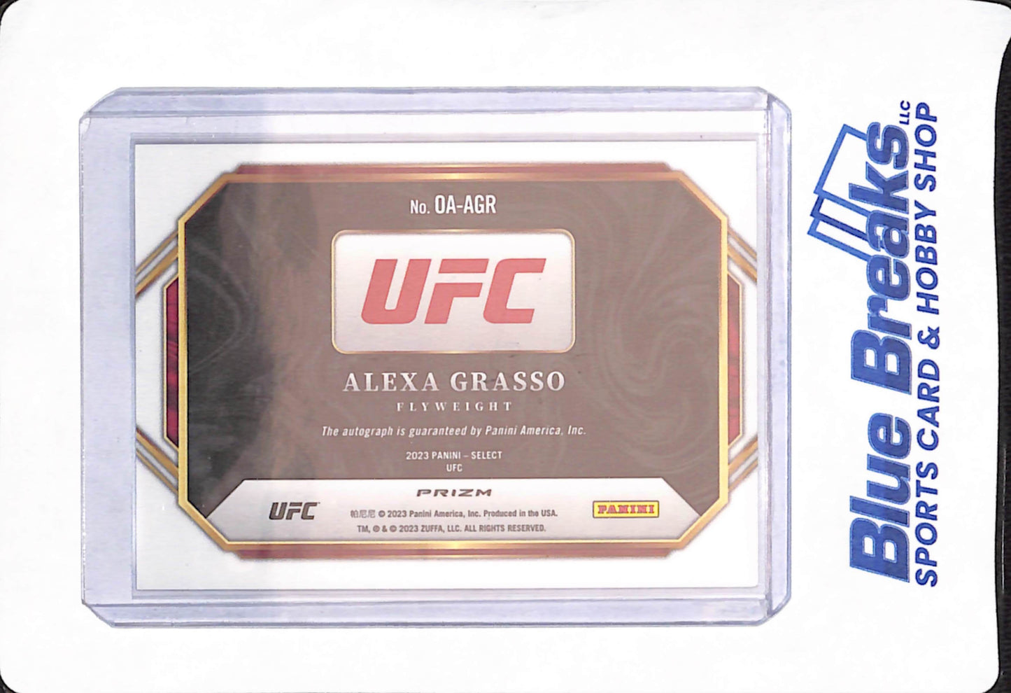 2023 Panini Select - Alexa Grasso - UFC - Autograph - #OA-AGR