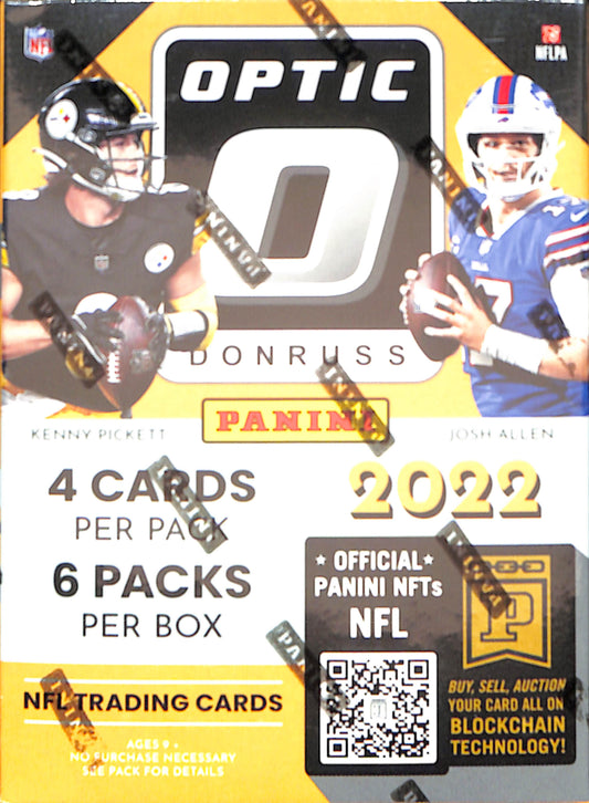 2022 Panini Donruss Optic Football 6-Pack Blaster Box (Pink Parallels!) - Sealed Wax