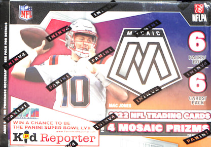 2022 Panini Mosaic Football 6-Pack Blaster Box - Sealed Wax