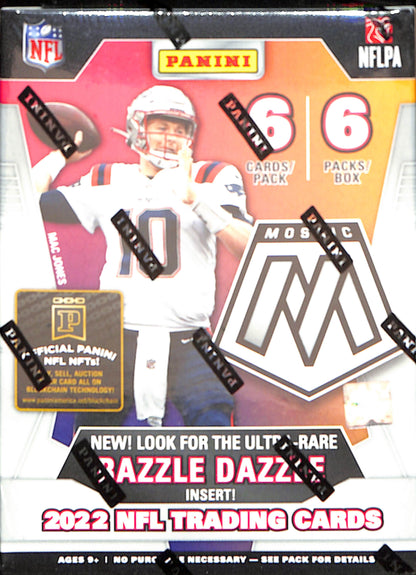 2022 Panini Mosaic Football 6-Pack Blaster Box - Sealed Wax