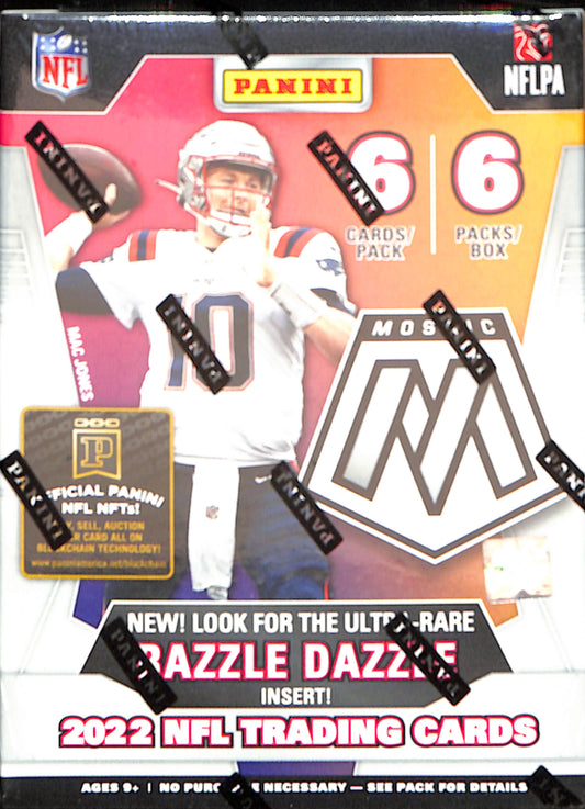 2022 Panini Mosaic Football 6-Pack Blaster Box - Sealed Wax