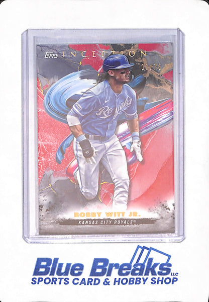 2023 Topps Inception - Bobby Witt Jr. - Baseball - Kansas City Royals - Red - 7/75 - #7