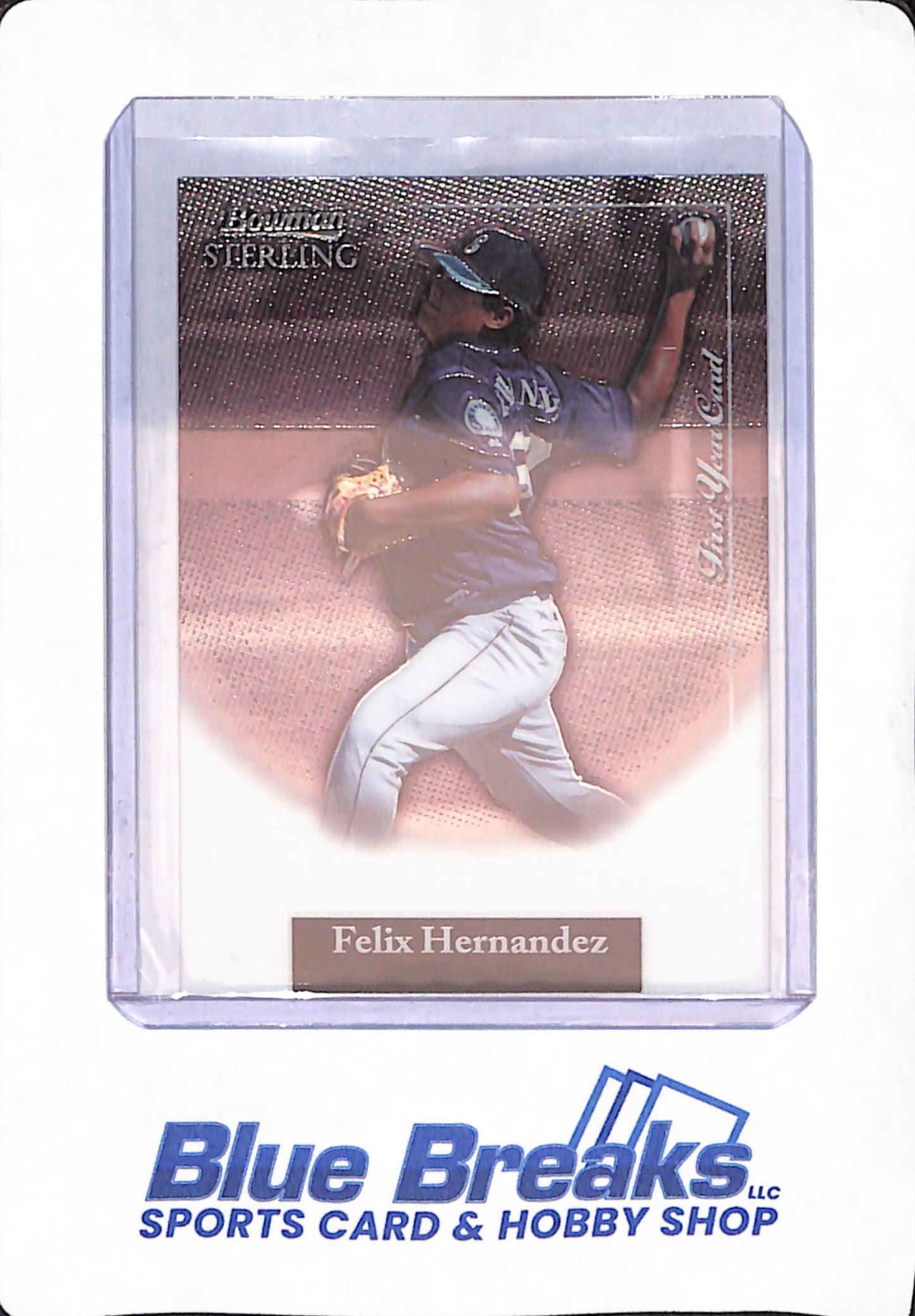 2004 Bowman Sterling - Felix Hernandez - Baseball - Seattle Mariners - First Year Card - #BS-FH