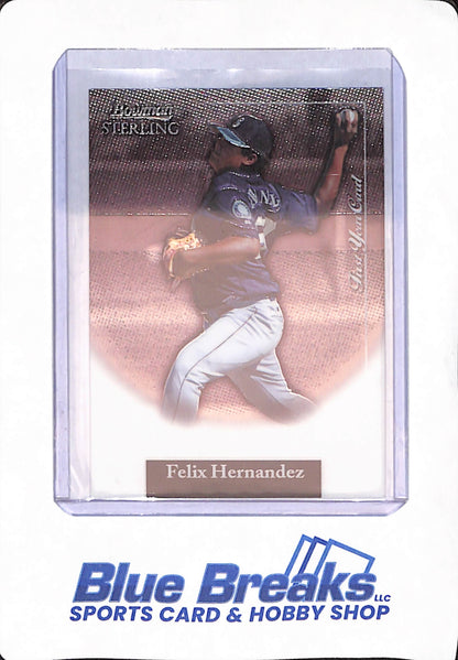 2004 Bowman Sterling - Felix Hernandez - Baseball - Seattle Mariners - First Year Card - #BS-FH