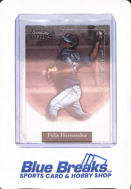 2004 Bowman Sterling - Felix Hernandez - Baseball - Seattle Mariners - First Year Card - #BS-FH
