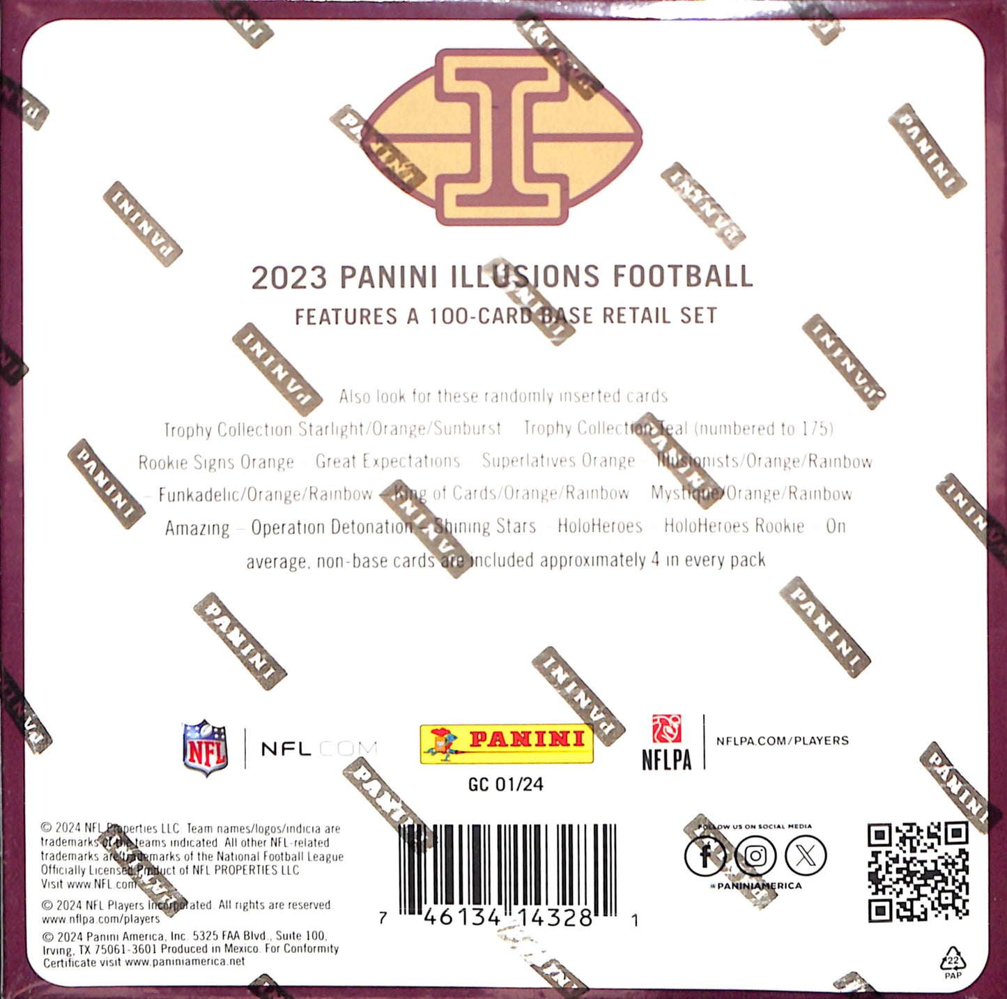 2023 Panini Illusions Football Mega Box - Sealed Wax