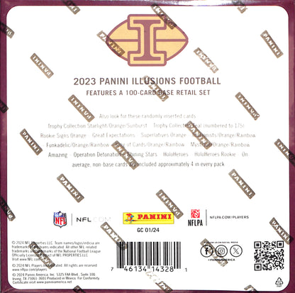 2023 Panini Illusions Football Mega Box - Sealed Wax