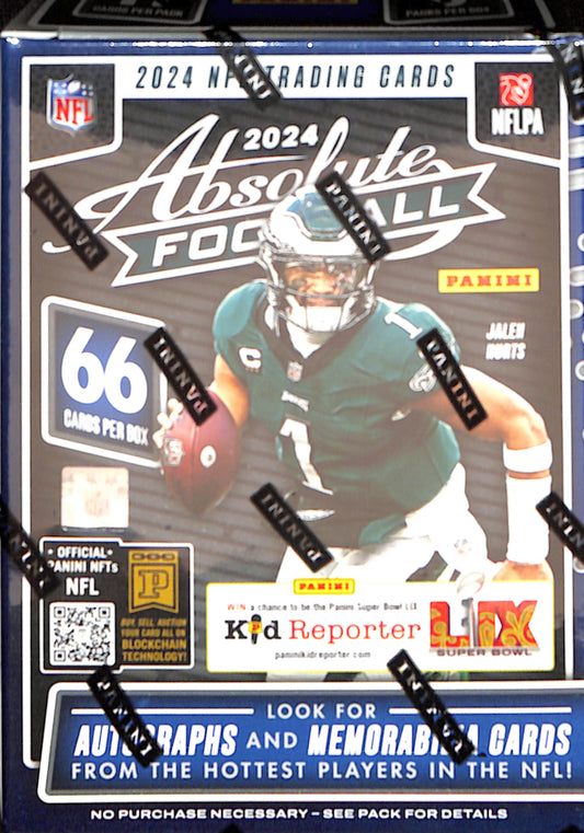2024 Panini Absolute Football NFL Trading Card Blaster Box - Sealed Wax