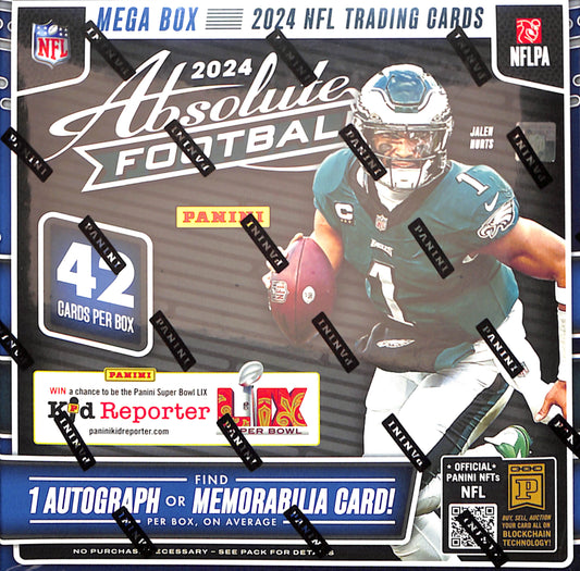 2024 Panini Absolute Football Mega Box - Sealed Wax