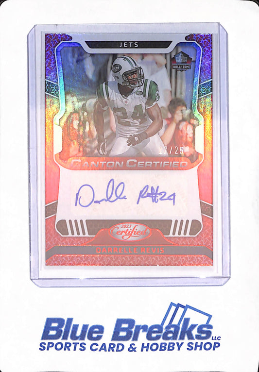 2023 Panini Certified - Darrelle Revis - Football - New York Jets - Autograph - Red - 17/25 -#CCS-DR