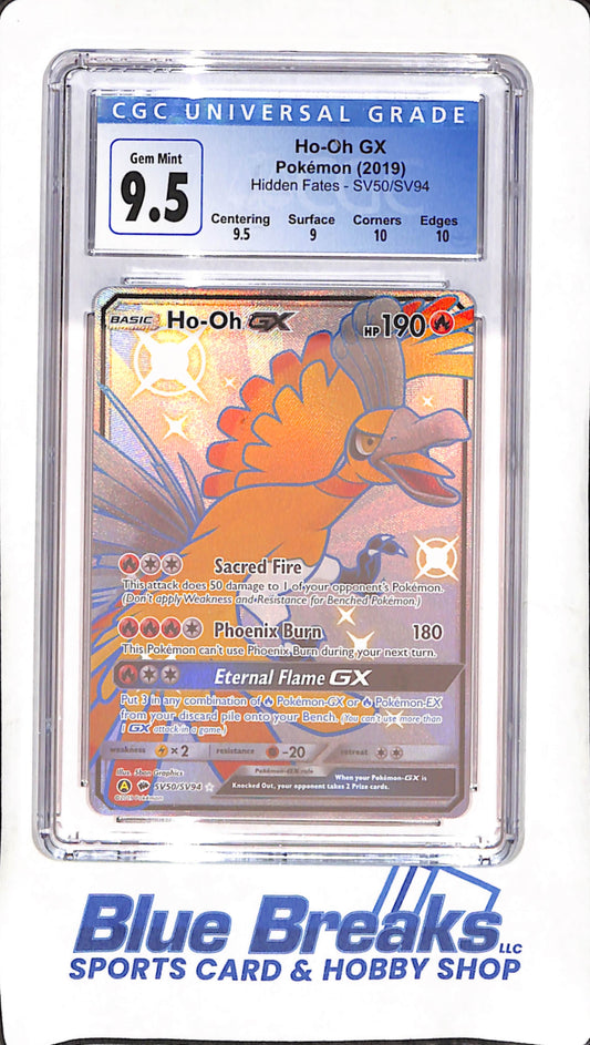 2019 Pokemon - Ho-Oh GX - Hidden Fates - CGC 9.5 - #SV50/SV94