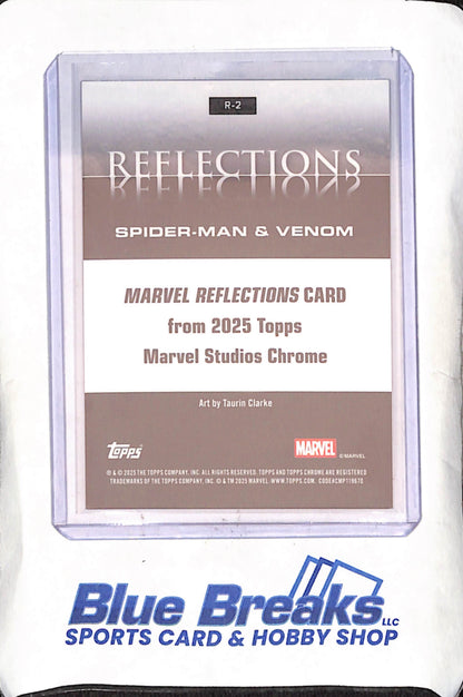 2025 Topps Marvel Studios Chrome - Spider-Man & Venom Reflections - Marvel - #R-2