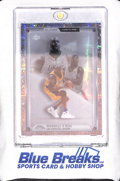 2025 Topps Chrome Basketball - Shaquille O'Neal - Glass Canvas - Los Angeles Lakers - Basketball - #GC-11
