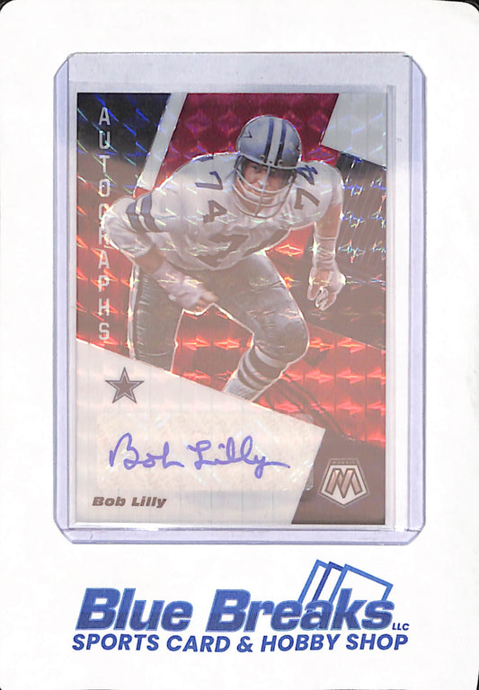 2020 Panini Mosaic - Bob Lilly - Football - Dallas Cowboys - Prizm - Autograph - #AM26